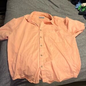 PEACH BUTTON UP SHIRT